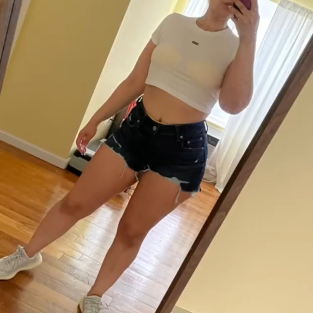 Ae Midi Distressed Denim Shorts